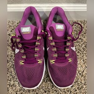 Nike Women's Plum and Lime Athletic Shoes
